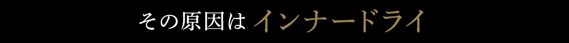 その原因はインナードライ